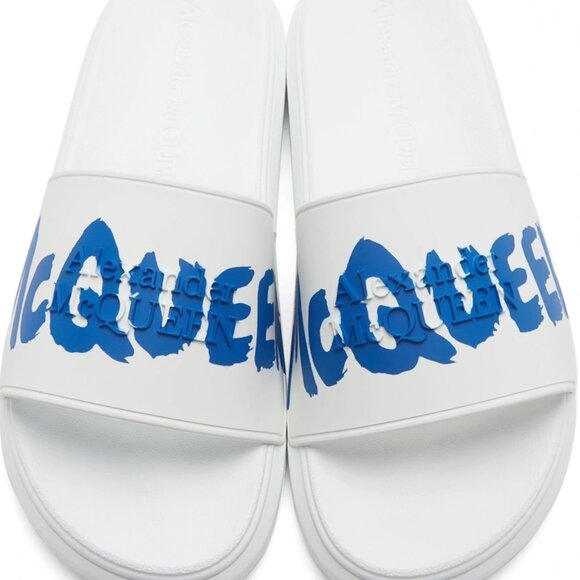 New ALEXANDER MCQUEEN Graffiti Logo Slides main image 9